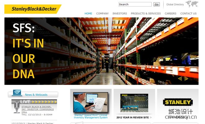 stanley black decker website